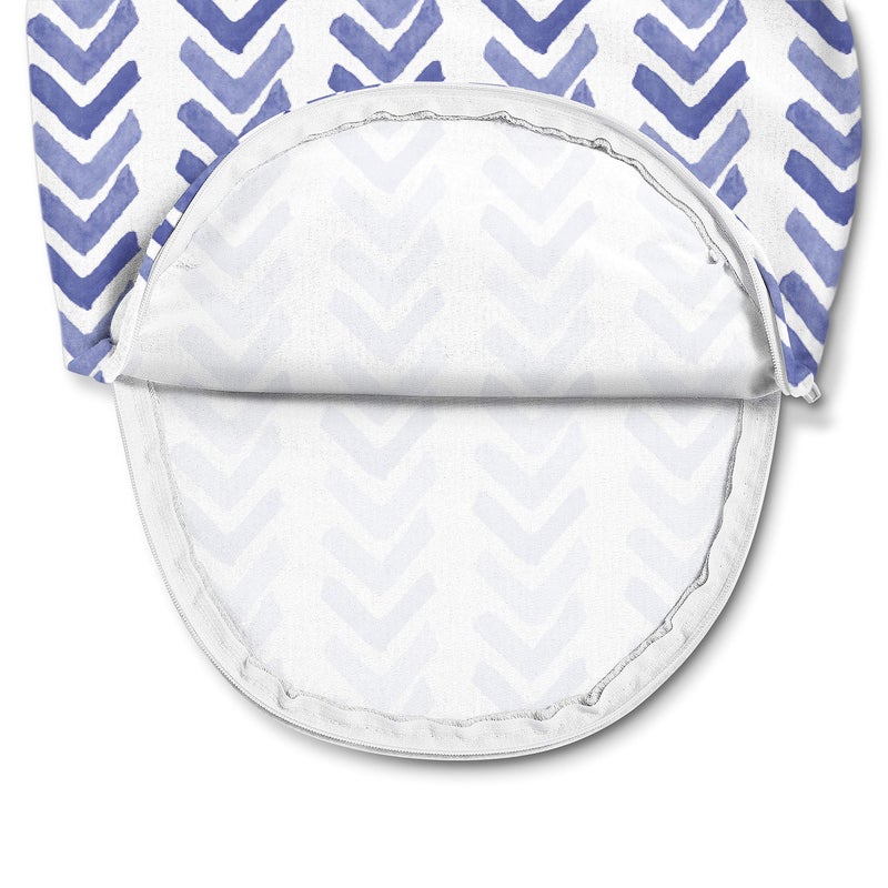 SwaddleMe Luxe Easy Change Swaddle - Size Small/Medium, 0-3 Months, 2-Pack (Water Color Indigo) - Image 5