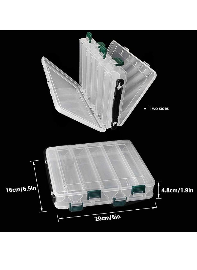 Generic Double Sided Waterproof Fishing Tackle Box for Lures and Accessories Storage  - Image 2