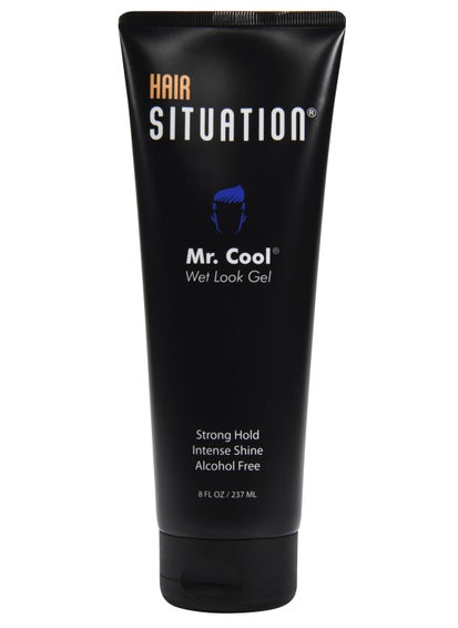 Hair Situation Hair Situation Mr. Cool Wet Look Hair Gel - Strong Hold, High Shine, Alcohol-Free, Clear Styling Formula, Anti-Humidity Frizz Control, Non-Flaking, Non-Greasy, Long-Lasting for All Hair Types 8 Fl Oz 