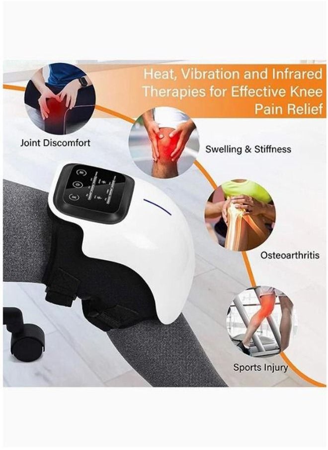 Arabest - Cordless Knee Massager With Extra Long Strap Powerful Battery Based Infrared Deep Heat Knee Joint Pain Relief For Swelling Stiff Joints Stretched Ligament And Muscles Injuries - Image 1