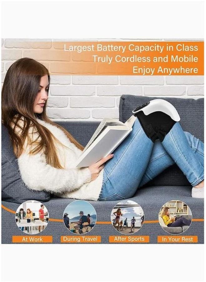 Arabest - Cordless Knee Massager With Extra Long Strap Powerful Battery Based Infrared Deep Heat Knee Joint Pain Relief For Swelling Stiff Joints Stretched Ligament And Muscles Injuries - Image 1