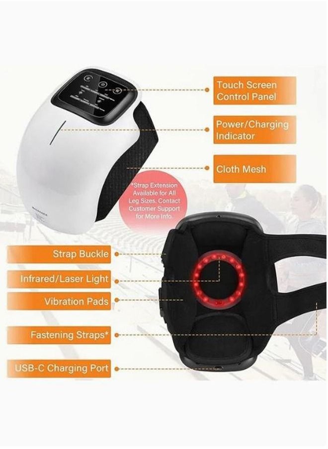 Arabest - Cordless Knee Massager With Extra Long Strap Powerful Battery Based Infrared Deep Heat Knee Joint Pain Relief For Swelling Stiff Joints Stretched Ligament And Muscles Injuries - Image 1
