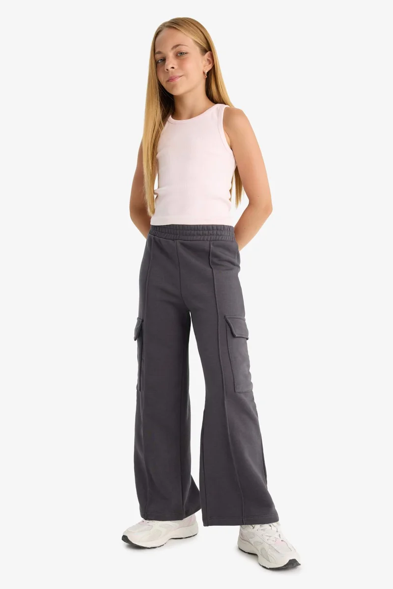ديفاكتو Girl Wide Leg Cargo Pants