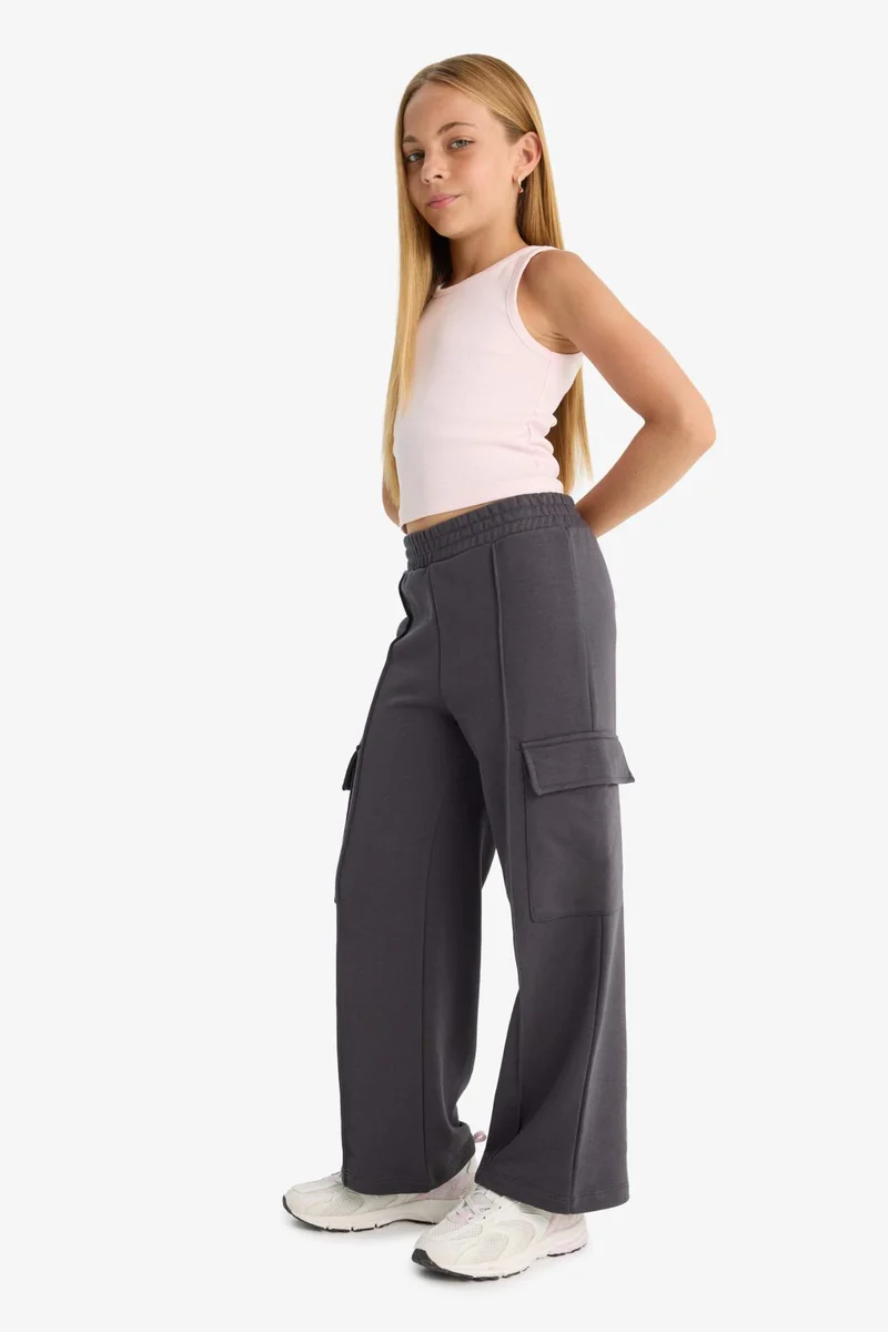 ديفاكتو Girl Wide Leg Cargo Pants