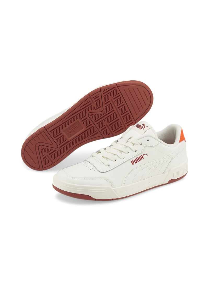PUMA Caracal Unisex White Red Casual Sneakers  - Image 2