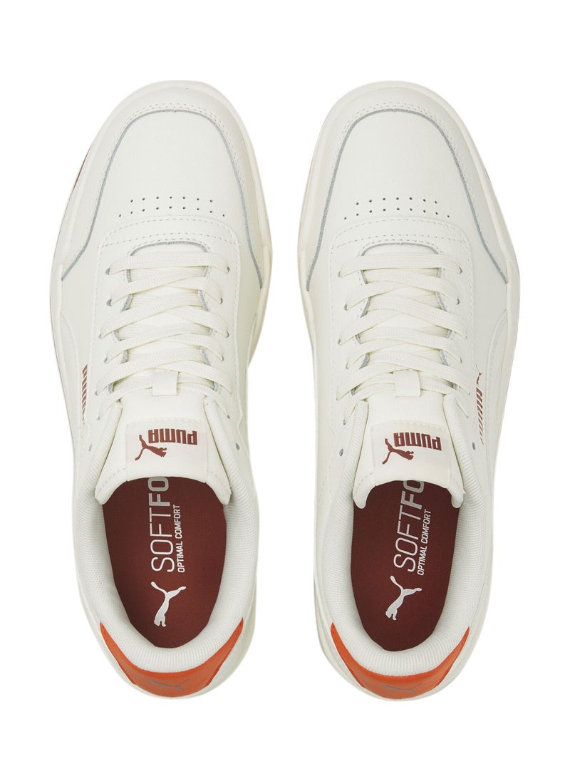 PUMA - Caracal Unisex White Red Casual Sneakers - Image 1