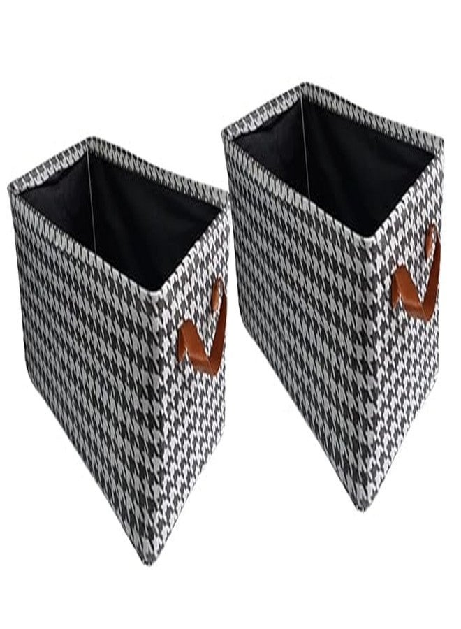 JUVIW Clothes Organizer with Handle, Fabric Storage Box with Steel Frame Stackable Shelf Storage Baskets Foldable Wardrobe Storage Box for Clothes Jeans Sarees Toys (1) - Image 5