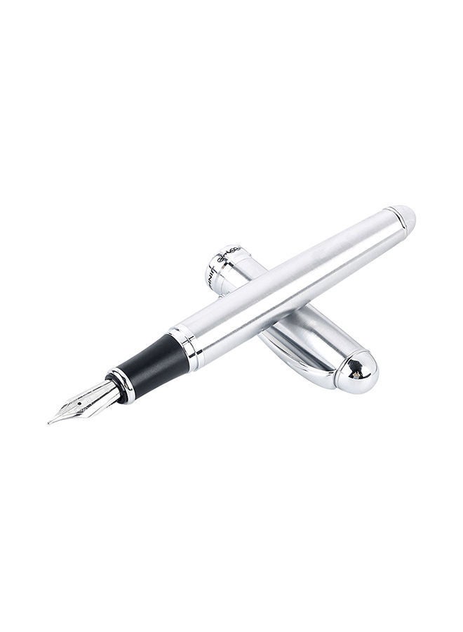 NIBEMINENT X750 Stationery Stainless Steel Fountain Pen Silver