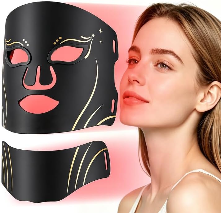 Deciniee Red Light Therapy Mask Skin Care: LED Face Mask & Neck Mask - 7 Colors Silicone LED Mask with Infrared Light - Anti-Aging & Hydration for Glowing Skin - Timer - Facial Skincare & Beauty Gifts - Image 1