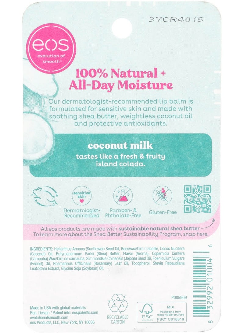 EOS, 100% Natural Smooth Lip Balm, Coconut Milk, 0.25 oz (7 g) - Image 2