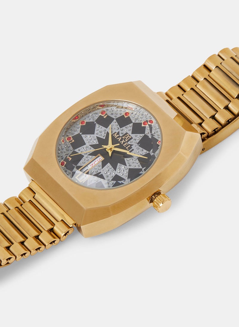 Maxel ساعة يد أنالوج للرجال سنتريكس نيو دايستار MX545 - 38 مم - Image 4