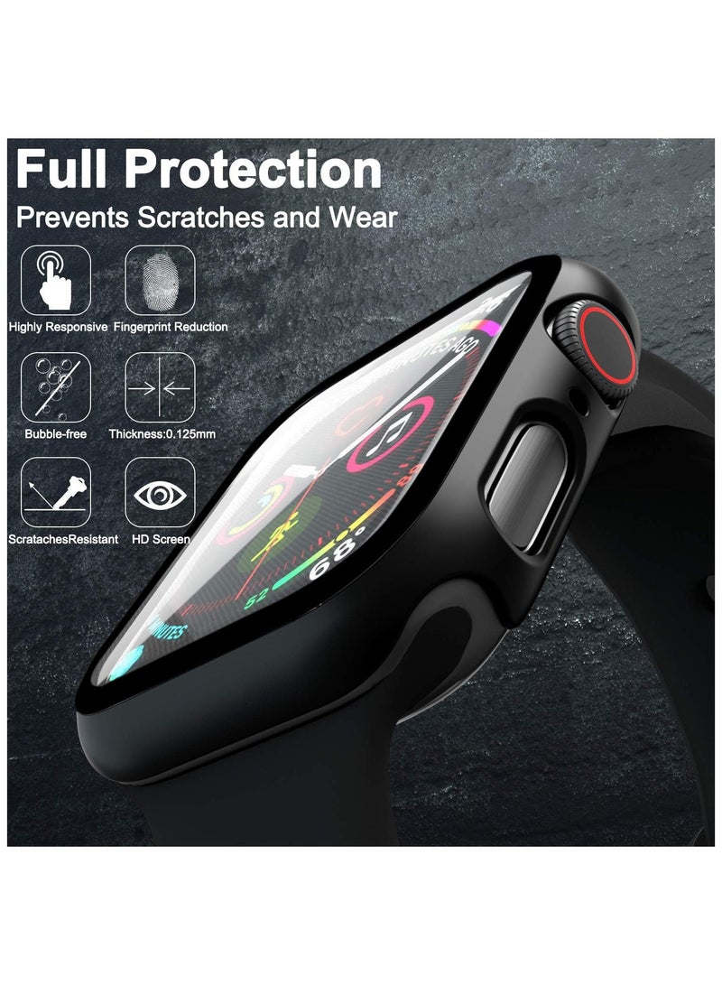 Protective Case With Screen Protector For Apple Watch 38mm - Silver - Image 2