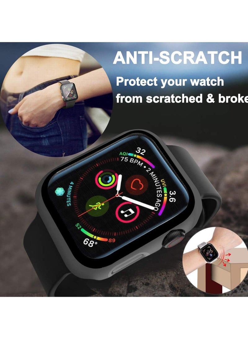 Protective Case With Screen Protector For Apple Watch 38mm - Silver - Image 4