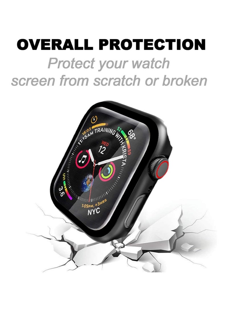 Protective Case With Screen Protector For Apple Watch 38mm - Silver - Image 5