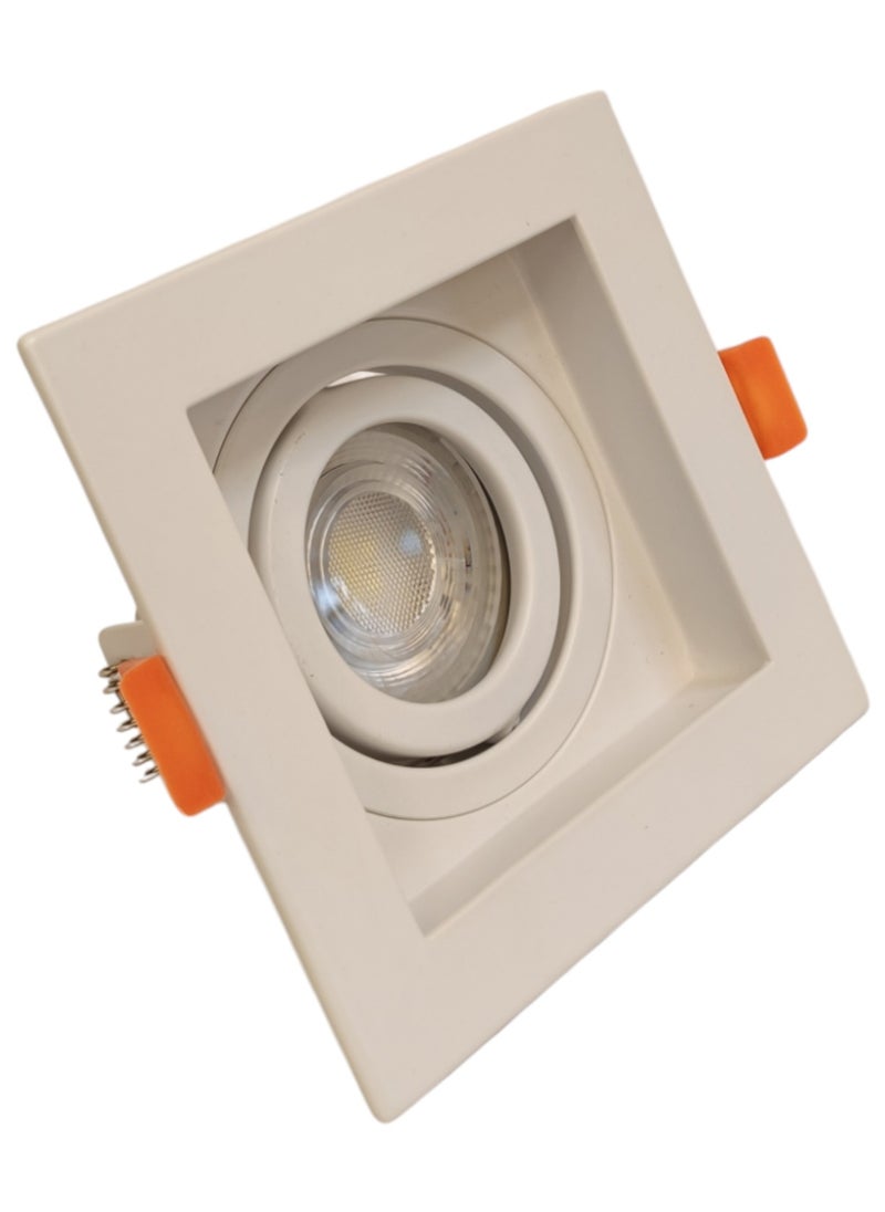 ميجامان Spot Light Frame Square GU10 MQTL1126 F90 IR - White  - Image 3