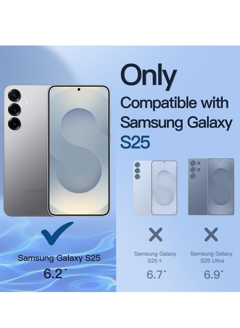 BORTONY Samsung Galaxy S25 Case Cover Silicone Soft Gel Rubber Case with 2-Pack Screen Protector 9H Hardness HD Clear Glass for Samsung Galaxy S25 6.2-inch - Image 2