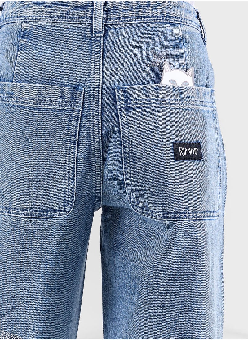 RIP N DIP - Kawaii Nerm Wide Leg Pants - Image 1