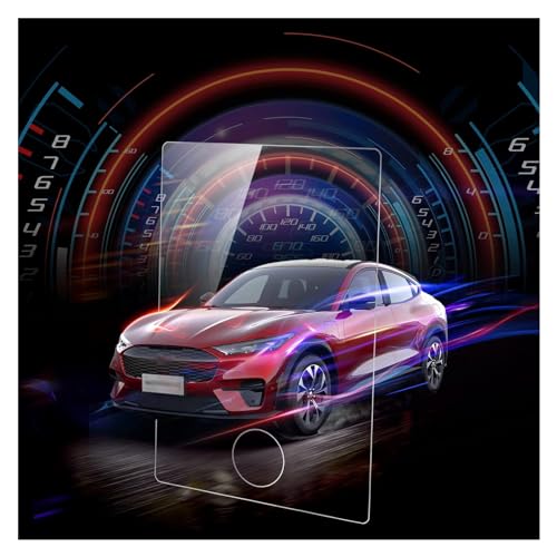 Carwiner 2PCS Screen Protector Compatible with 2021-2026 Mustang Mach-E, 15.5 Inch Navigation + 10.2 Inch Dashboard Set, Center Control Tempered Glass Accessories - Image 3