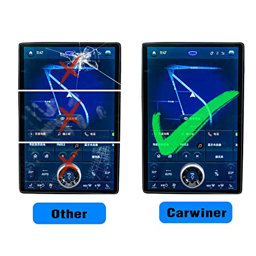 Carwiner 2PCS Screen Protector Compatible with 2021-2026 Mustang Mach-E, 15.5 Inch Navigation + 10.2 Inch Dashboard Set, Center Control Tempered Glass Accessories - Image 5