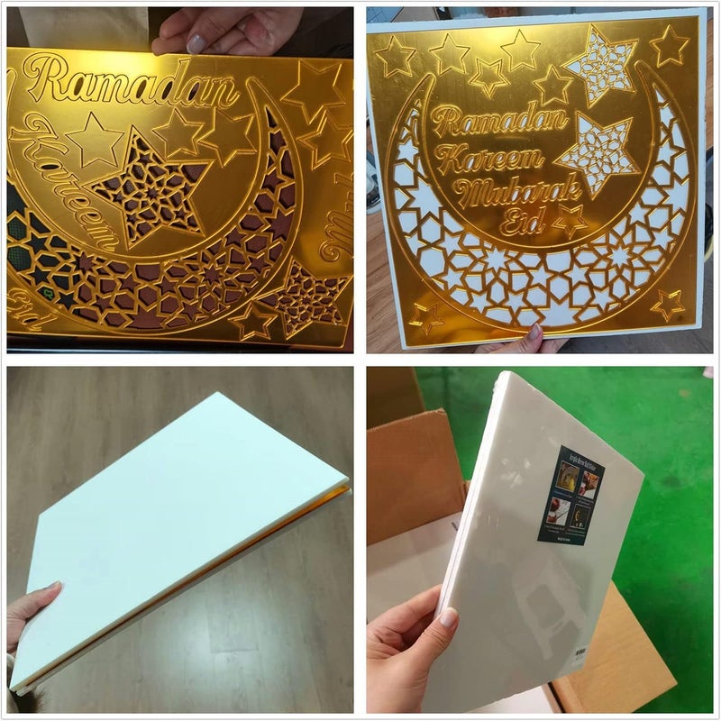 باينانت زينة رمضان للمنزل 2025 عيد أكريليك مبارك ملصقات حائط رمضان كريم لافتة هلال أسود زجاج نافذة ملصق مسجد إسلامي مسلم عيد الأضحى فن الديكور - Image 5