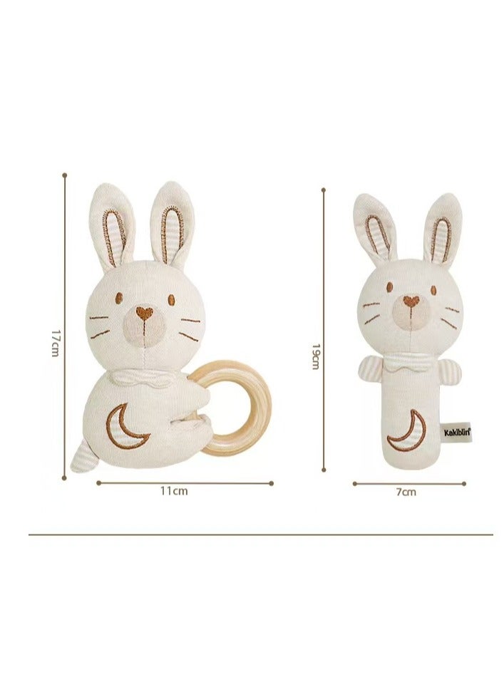 Kakiblin Baby Ringing Set: Organic Cotton Soothing Toy for Babies to Bite and Soothe, Freshman Full Moon Gift - Image 5