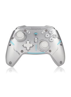 Machenike G5 Pro Switch Controller, USB/Bluetooth 5.0/2.4G, with Programmable ons, Joystick, Hall Trigger, Kaihua Micro Switch, Switch Remote Gamepad for PC, NS, iOS, Android, TV Box (White)