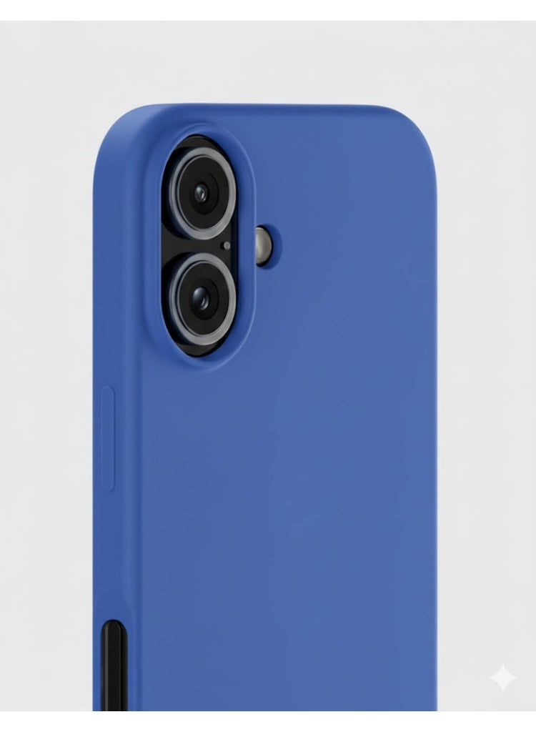 بليكس غطاء جراب هاتف آيفون 16 مزود بغطاء حماية من السيليكون السائل الناعم مضاد للخدش ومضاد للصدمات مع بطانة من الألياف الدقيقة، غطاء خلفي واقي نحيف مع ملمس مريح للحمل ومضاد للبصمة - Image 1