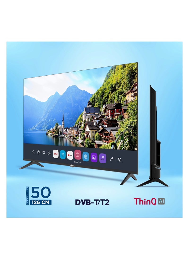 Elista - 50-Inch (126 cm) 4K UHD Smart LED TV, D50UHD4ELD, Bezel-Less A+ Display powered by WebOS, Magic Remote, ThinQ AI, Dolby Audio - Image 1