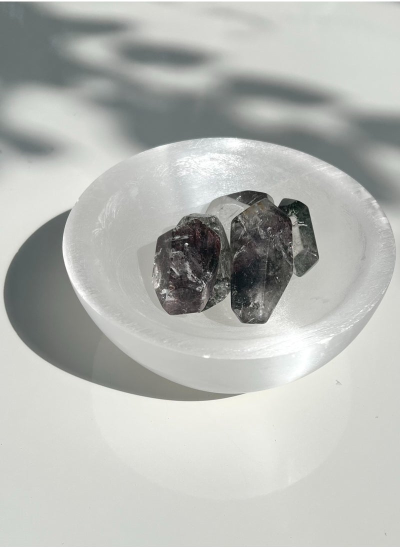 Generic - TheraLuma Hand-Carved White Selenite Bowl – 9 cm (3.5"), 10 cm (4"), 12 cm (4.7") | Natural Gemstone Dish for Serenity & Balance - Image 1