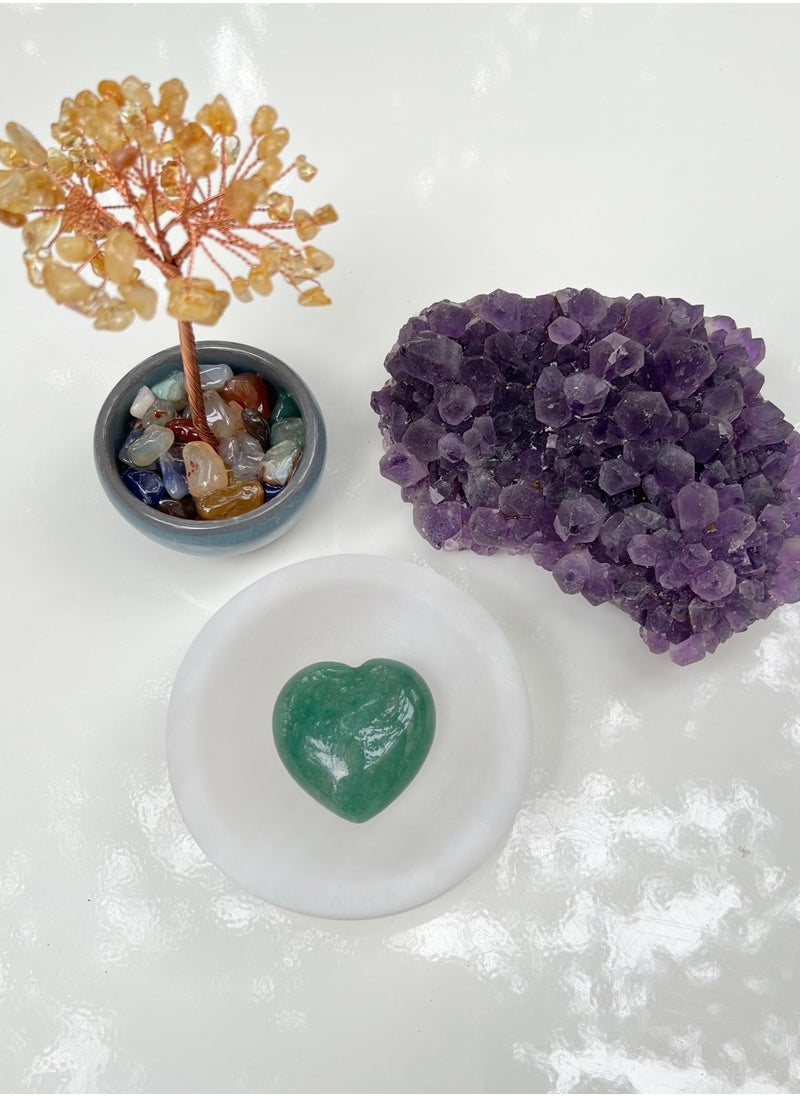 Generic - TheraLuma Hand-Carved White Selenite Bowl – 9 cm (3.5"), 10 cm (4"), 12 cm (4.7") | Natural Gemstone Dish for Serenity & Balance - Image 1