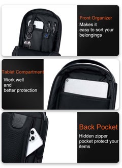 ARCTIC HUNTER Business Chest Crossbody Bag, One Shoulder Sling Bag with Tablet Compartment  - Image 5