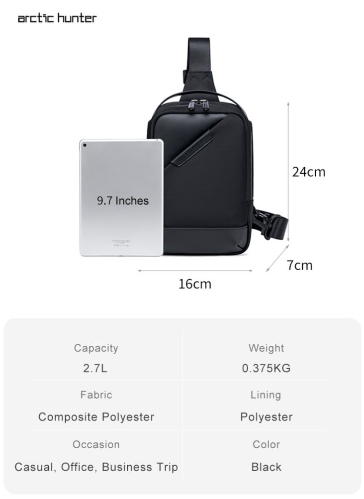 ARCTIC HUNTER - Business Chest Crossbody Bag, One Shoulder Sling Bag with Tablet Compartment - Image 1