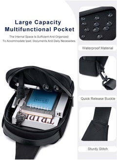 ARCTIC HUNTER Business Chest Crossbody Bag, One Shoulder Sling Bag with Tablet Compartment  - Image 4
