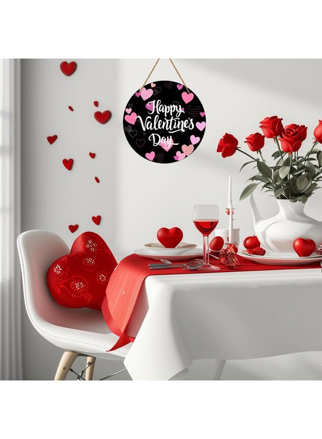 YUNKKIN Reversible Valentines Day St Patricks Day Door Decoration Classic Valentines Day Heart Wreath Decor St Patricks Day Shamrock Decor Wooden Wall Hanging Front Door Wreath for Indoor Outdoor Home Decor - Image 5