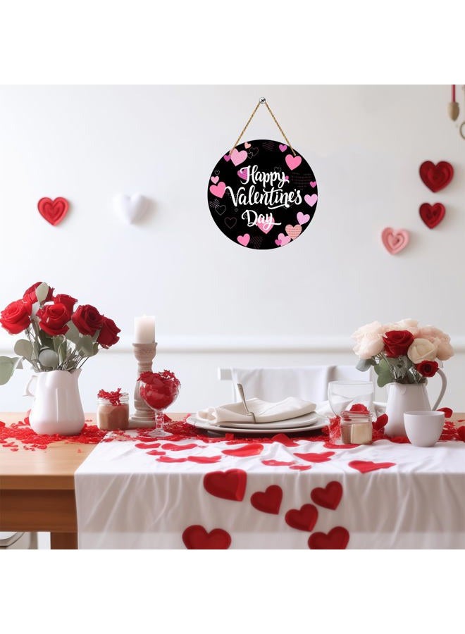 YUNKKIN Reversible Valentines Day St Patricks Day Door Decoration Classic Valentines Day Heart Wreath Decor St Patricks Day Shamrock Decor Wooden Wall Hanging Front Door Wreath for Indoor Outdoor Home Decor - Image 4