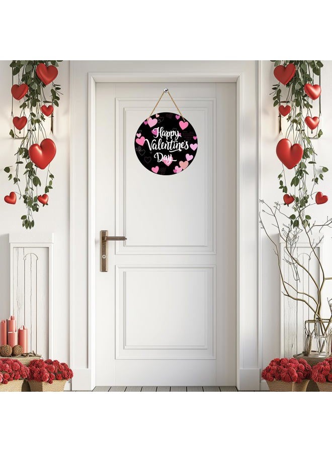 YUNKKIN Reversible Valentines Day St Patricks Day Door Decoration Classic Valentines Day Heart Wreath Decor St Patricks Day Shamrock Decor Wooden Wall Hanging Front Door Wreath for Indoor Outdoor Home Decor - Image 3