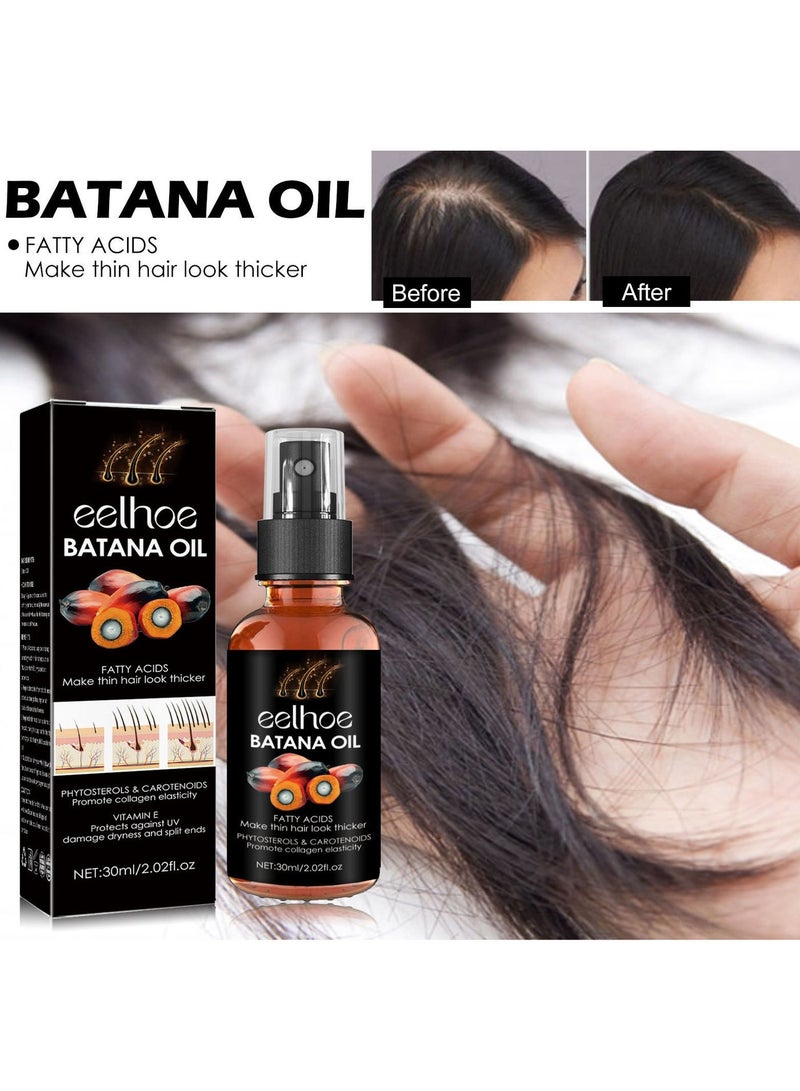 EELHOE Batana Oil for Hair Growth  Batana Oil - Batana Oil Organic for Healthy Hair - Repair Damaged Hair, Nourishes Thin Hair Scalp Skin and Loss Hair Growth Fir for All Hair Types - 30 ml - Image 2