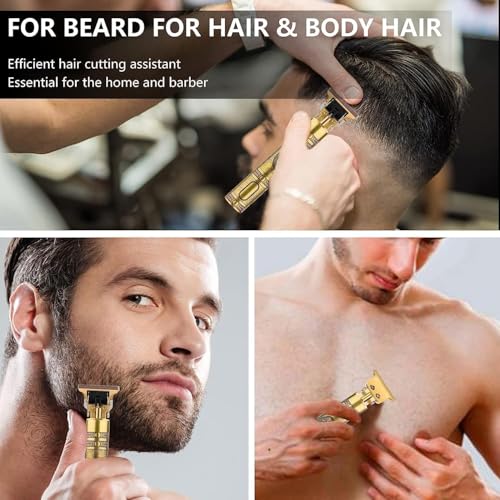 SHOPOBOX Hair Trimmer For Men Buddha Style Trimmer, Hair Clipper, Adjustable Blade Clipper, Hair Trimmer And Shaver For Men, Retro Oil Head Close Cut Precise Hair Machine(Style-2), Multicolour - Image 5