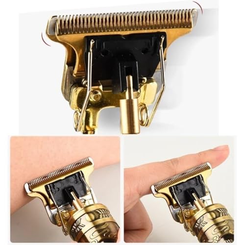 SHOPOBOX Hair Trimmer For Men Buddha Style Trimmer, Hair Clipper, Adjustable Blade Clipper, Hair Trimmer And Shaver For Men, Retro Oil Head Close Cut Precise Hair Machine(Style-2), Multicolour - Image 4