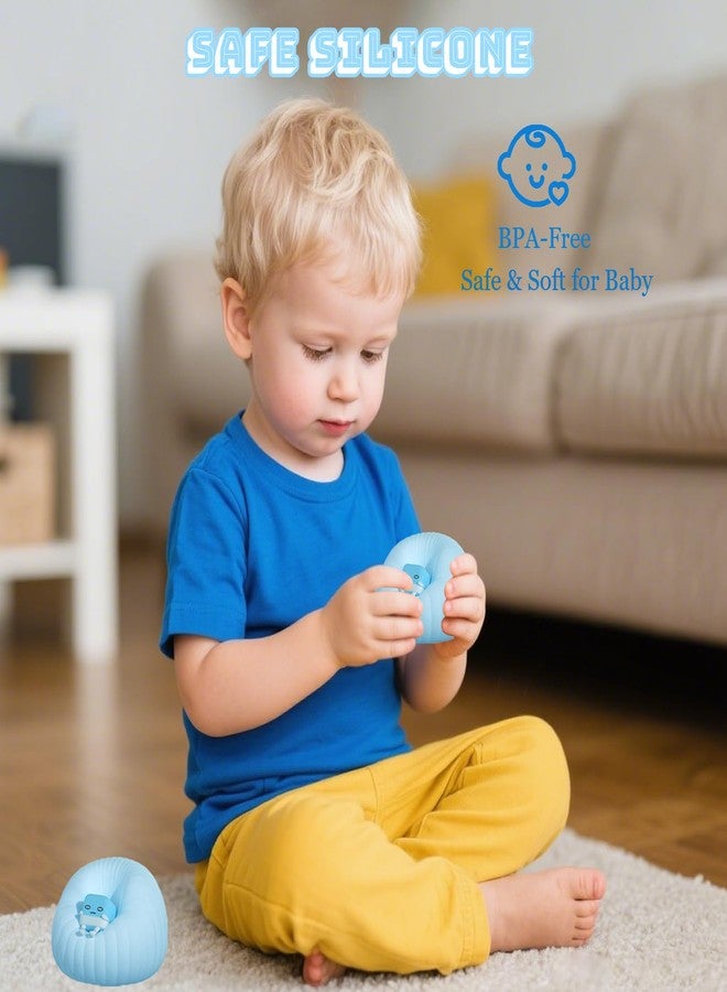 AVEKI Cute Sofa Night Light for Kids - Dimmable Silicone Touch Lamp with Timer, Portable Squishy Night Light for Baby Nursery Rechargeable Sofa Lamps Lights for Kids Room Decor Gifts for Toddler (Blue) - Image 4