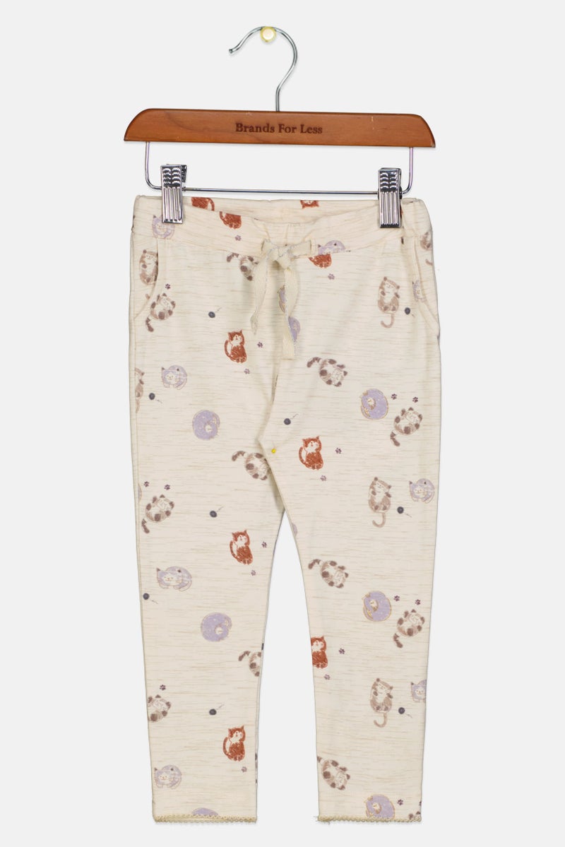 NAME IT Toddlers Girl Graphic Print Pants, Multicolor - Image 1