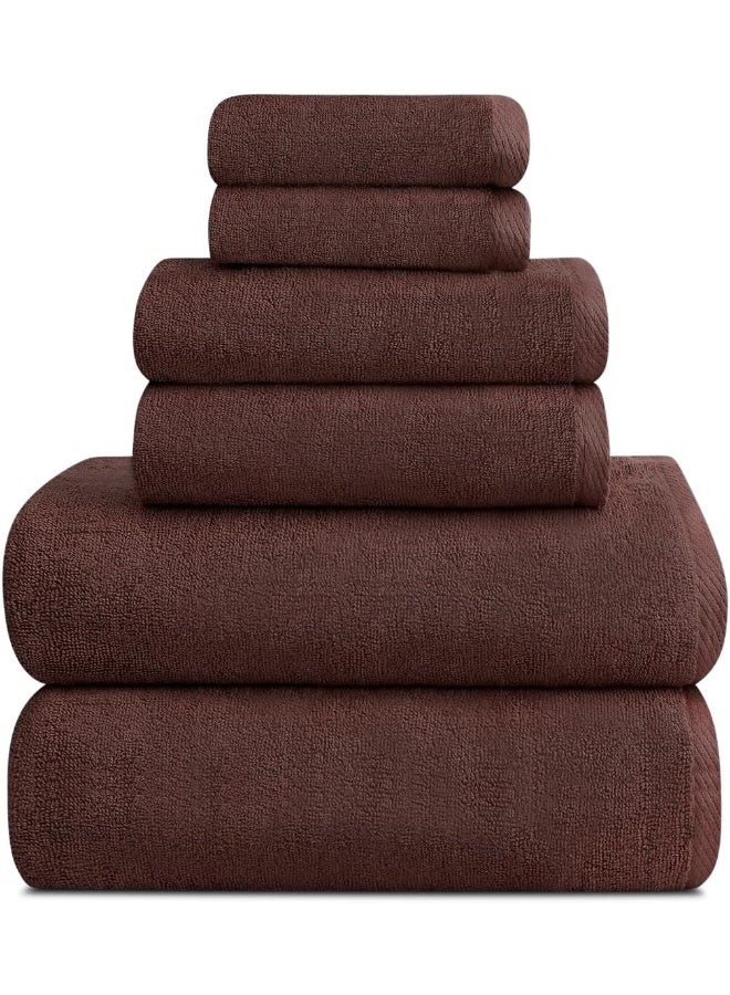 Topify Premium Bath Towels Set Pack of 6  Soft Cotton Face, Bath and Hand Towels, 600 GSM  Soft Feel, Highly Absorbent Durable Towels, Perfect for Daily Use  Lightweight Spa Towel  - Image 2