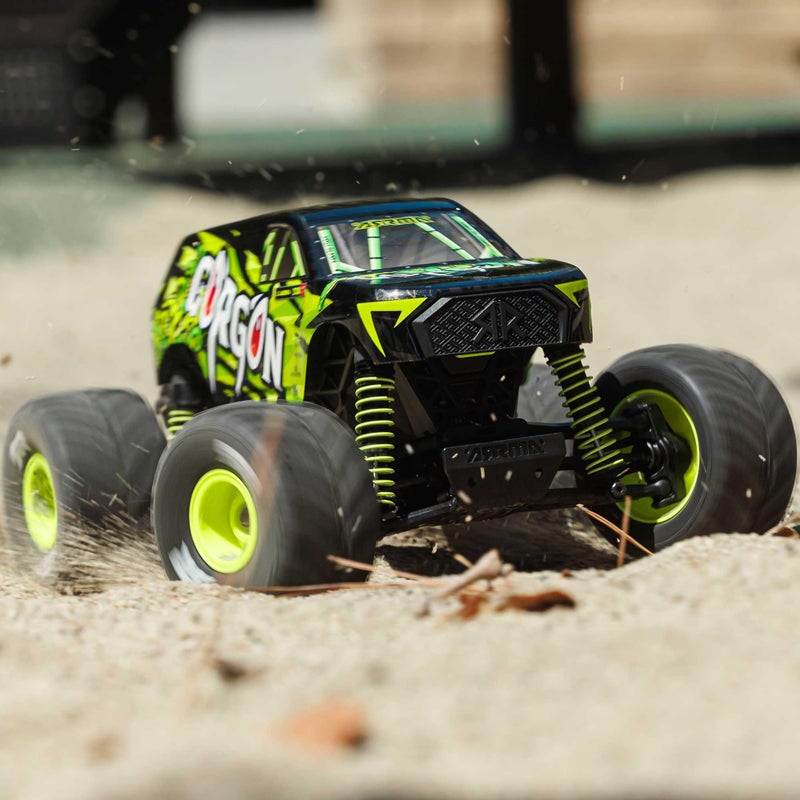 ARRMA RC Truck 1/16 Gorgon GROM 4X4 RTR Brushed Monster Truck (Battery & Charger Included), Yellow, ARA2130T1 - Image 5