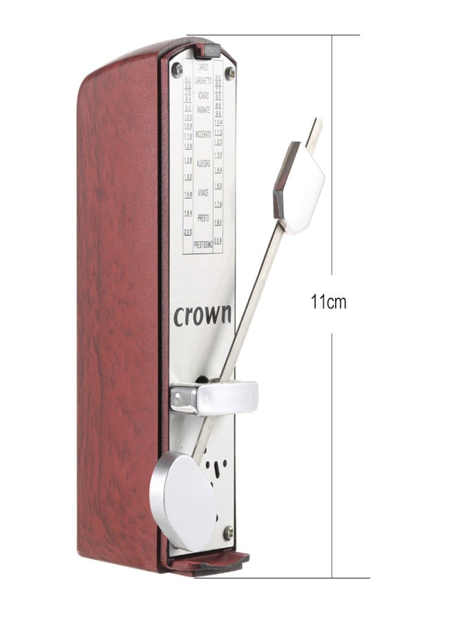 Crown Portable Mini Mechanical Metronome Universal Metronome 11cm Height for Piano Guitar Violin Ukulele Chinese Zither Music Instrument - Image 4