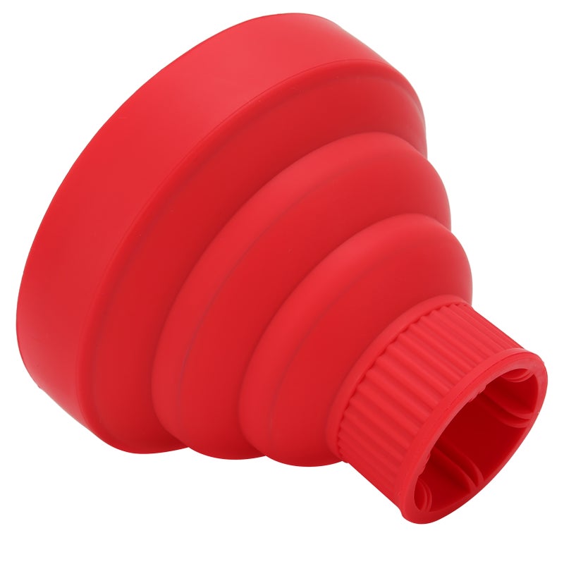 Universal Collapsible Hair Dryer Diffuser Portable Travel Folding Hair Blow Dryer DiffuserRed - Image 2