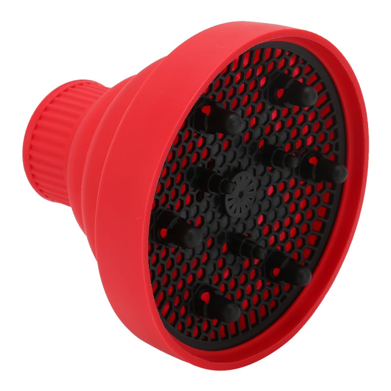 Universal Collapsible Hair Dryer Diffuser Portable Travel Folding Hair Blow Dryer DiffuserRed - Image 4