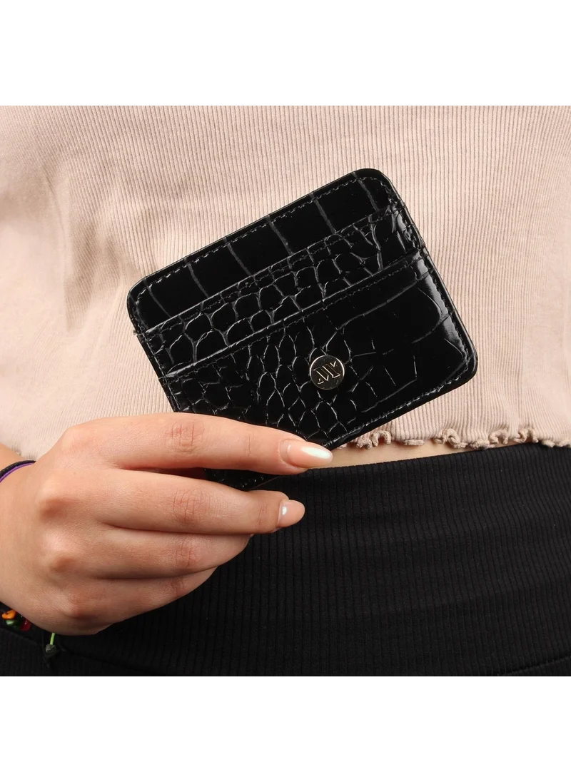 My Valice Women's Leather Wallet and Card Holder 1624 Black