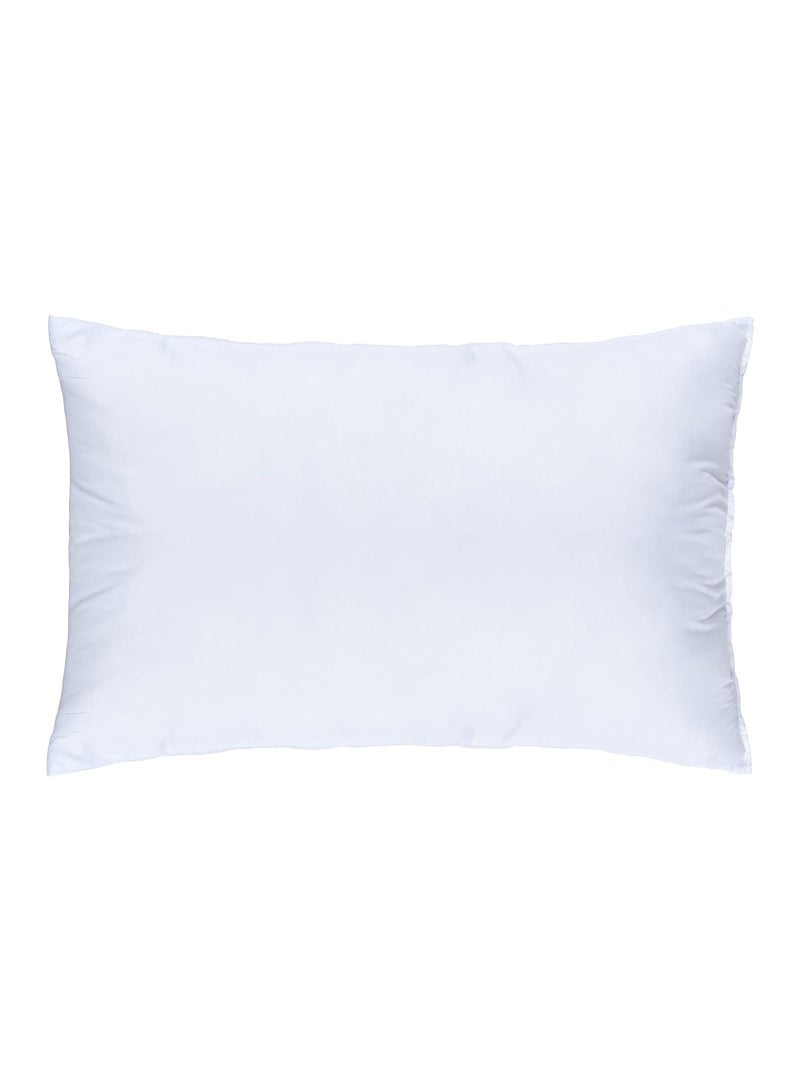 Jomo Store Diamond Press Ultra-Soft Pillow - 48x75 cm, White, Premium 100% Microfiber & Hollow Fiber Filling, Plush Comfort for Restful Sleep - Image 1