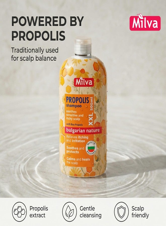 Milva Itchy Scalp Shampoo with Propolis - 6.7 Fl Oz Honey Bee Propolis Shampoo - Itchy Scalp Treatment & Anti Dandruff - Strengthens, Prevents Breakage & Protects Hair - Made in Bulgaria - 200ml - Image 4