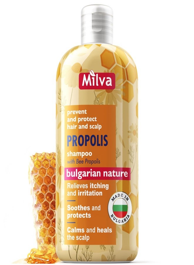 Milva Itchy Scalp Shampoo with Propolis - 6.7 Fl Oz Honey Bee Propolis Shampoo - Itchy Scalp Treatment & Anti Dandruff - Strengthens, Prevents Breakage & Protects Hair - Made in Bulgaria - 200ml - Image 1